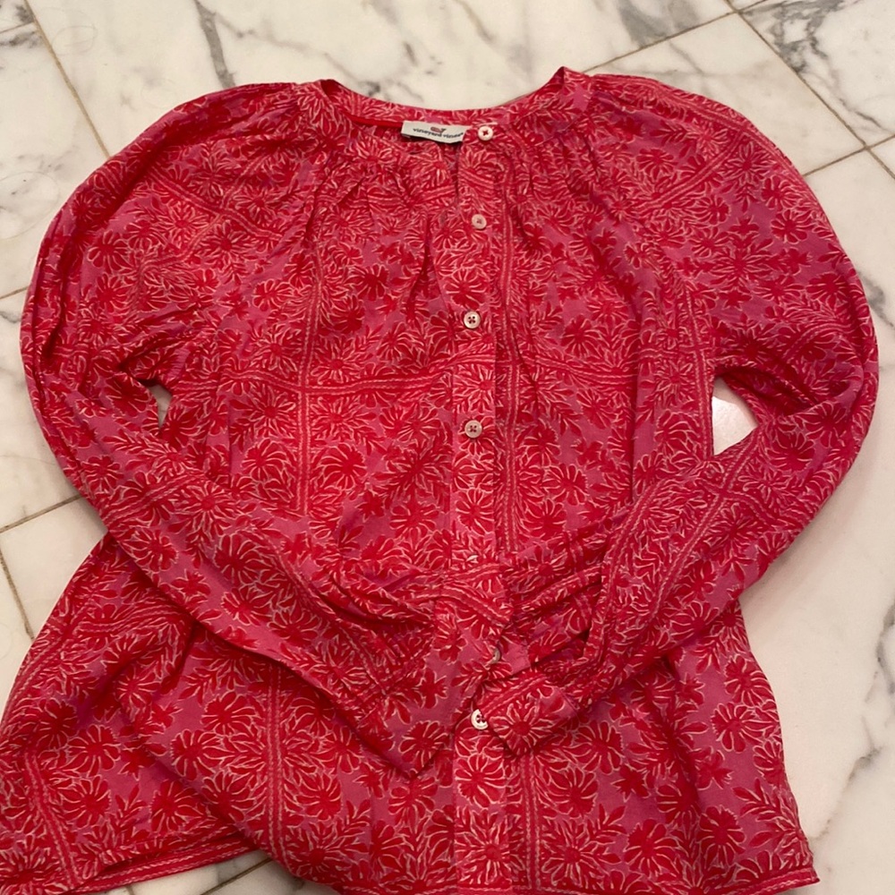 Vineyard Vines long sleeve blouse XXS